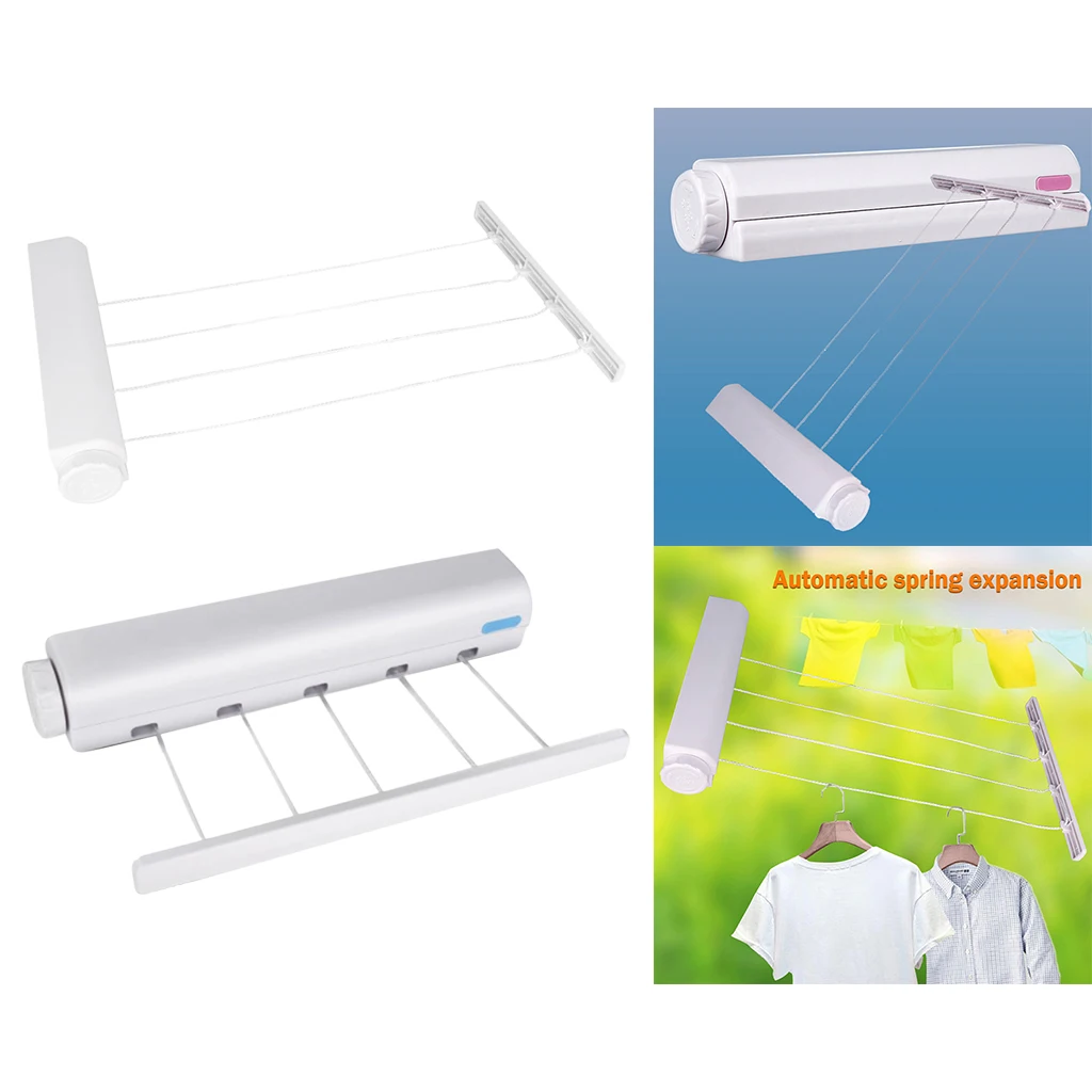

Automatic Retractable Clothesline Laundry ing Wall Clothing er Rope