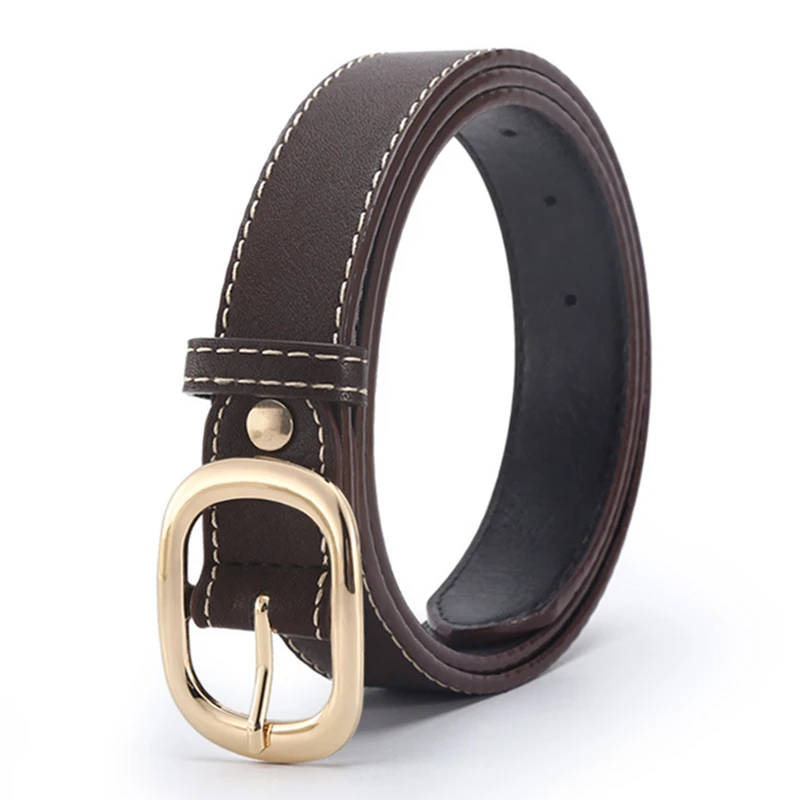 

Ремень женский из экокожи с пряжкой с язычком, 2 цвета