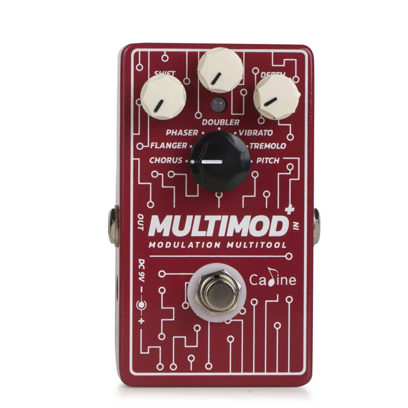 Мультимод-модулятор Caline CP-506, Мульти-инструмент для цифровой гитары, педаль для создания музыкальных эффектов хора, Flanger, Phaser, Doubler, Vibrato, Tremolo, ...
