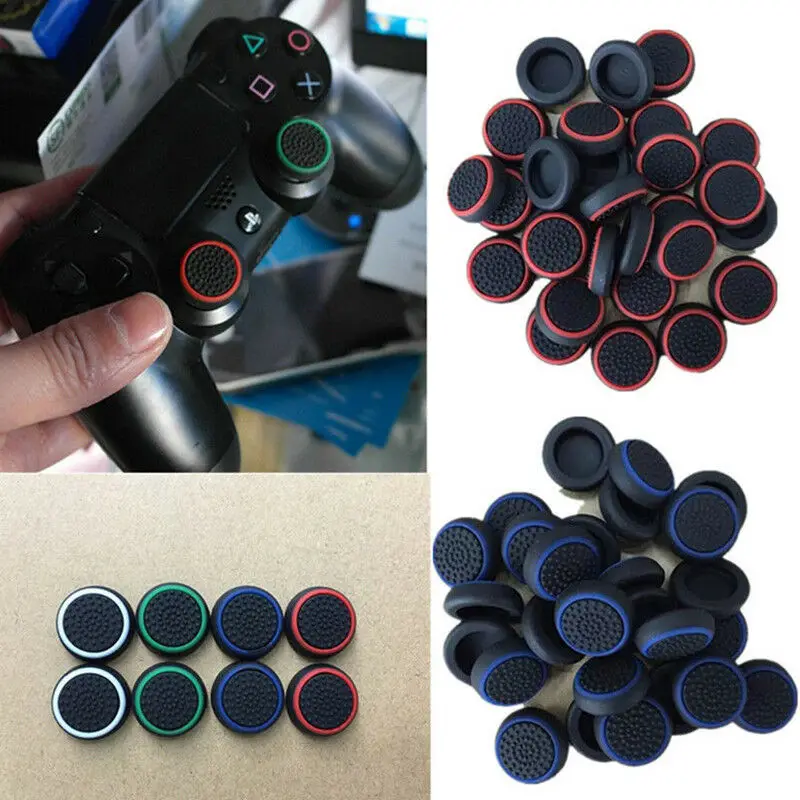 

4Pcs Analog 360 Controller Silicone Thumb Stick Grip Joystick Cap Cover for PS3 PS4 Xbox 360 Playstation 4 Slim Gamepad Cases
