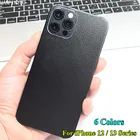 Новинка, Роскошные ультратонкие задние матовые наклейки для Apple iPhone 13 12 mini Pro Max, защитная пленка из искусственной кожи