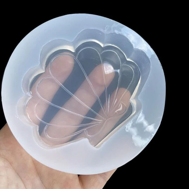 

A0NF Seashell Epoxy Resin Mold Ornaments Casting Silicone Mould DIY Crafts Soap Jewelry Decoration Tool