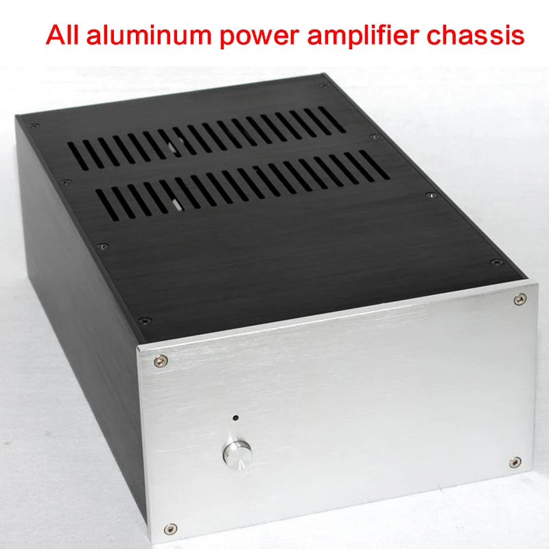 

351*225*120MM DIY All-aluminum Power Amplifier Chassis WA120 Mono Audio Case Power Supply Shell Multi-purpose Enclosure
