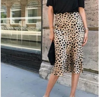 womens long skirt leopard print high waist sexy fashion summer skirt