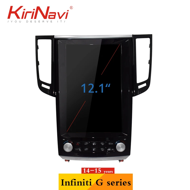 KiriNavi 12 1 &quotHD сенсорный дисплей Din автомобильное радио Android 9 0 для Infiniti QX70 FX25 FX35 FX37
