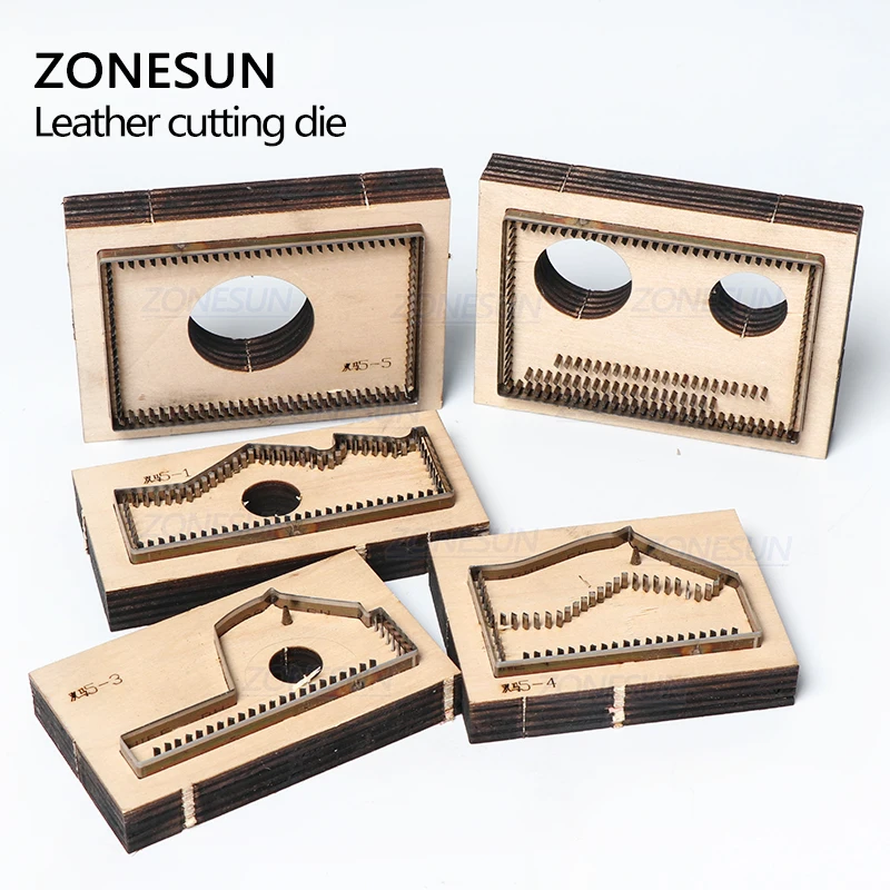 

ZONESUN H1 Credit Card Holder Coin Purse Custom Leather Cutting Die Handicraft Tool Punch Cutter Mold DIY Paper Wallet Cut Die