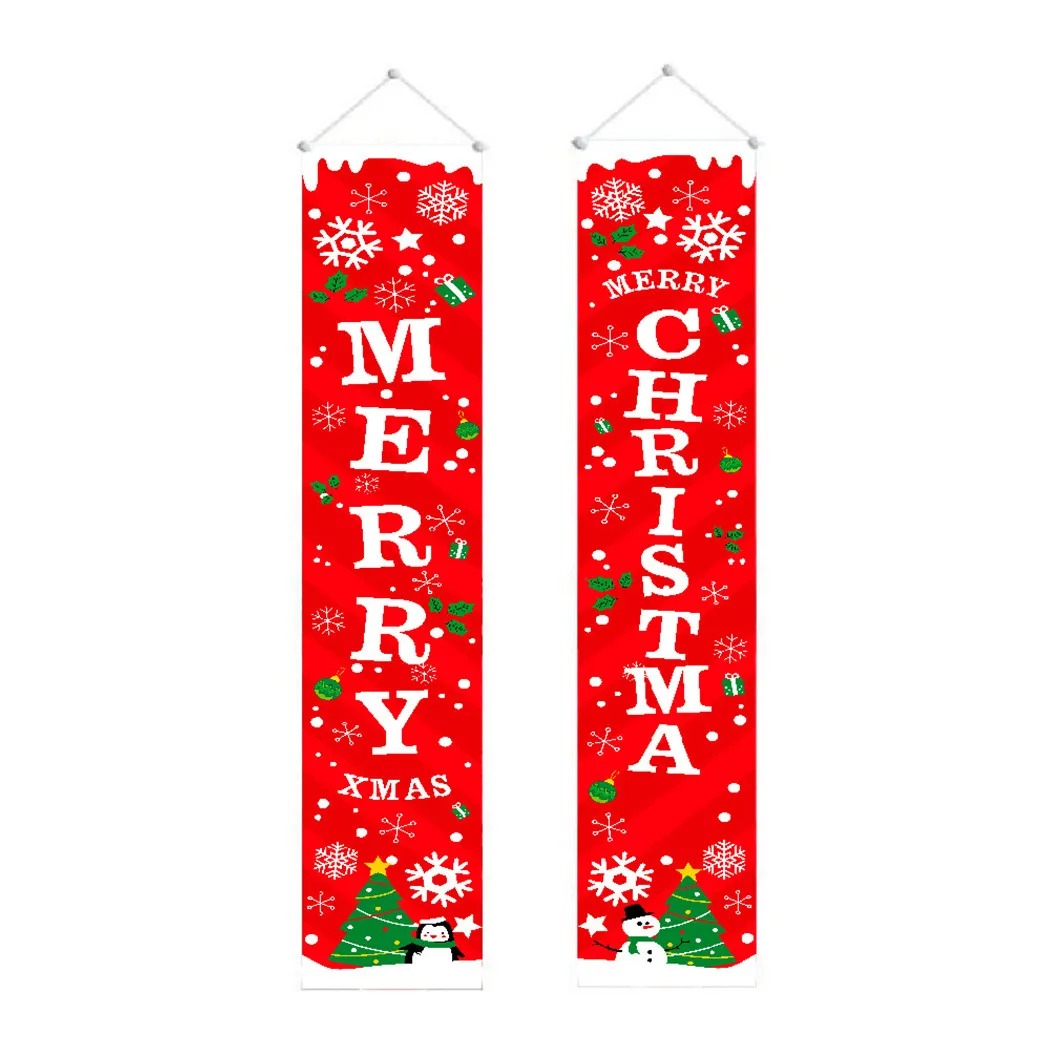 

180CMX30CM Door Hanging Flags Bright Color Christmas Decor Door Couplet