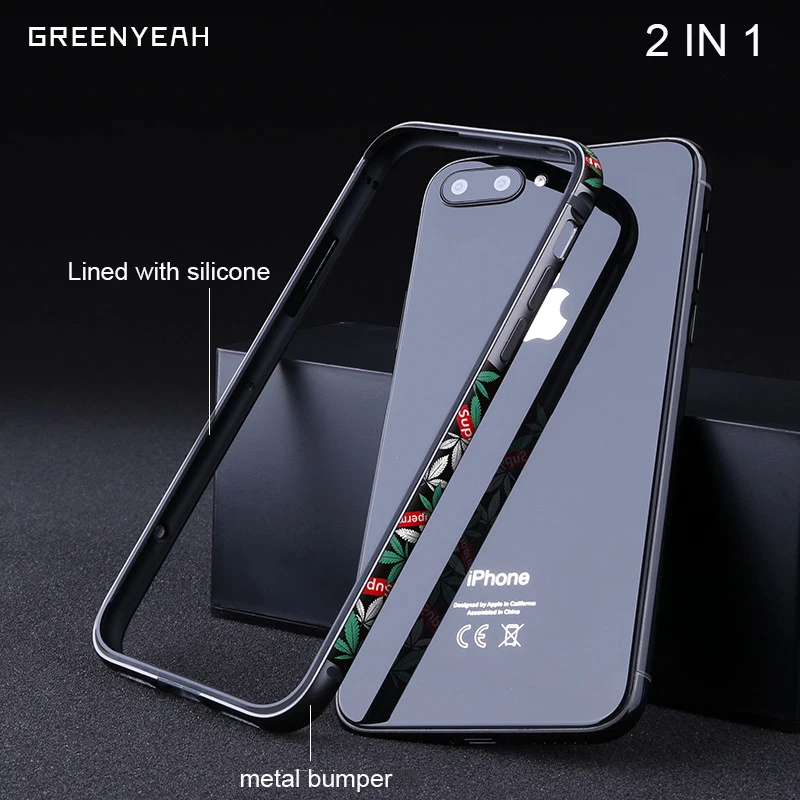 Силиконовые алюминиевые чехлы бампер для iPhone 7 8 SE 2020 чехол мультяшная