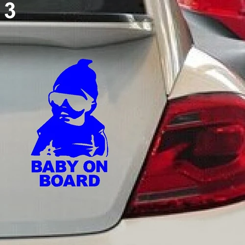 Baby on Board Car Safty Sticker Decal Waterproof Night Reflective Wall Stickers | Автомобили и мотоциклы