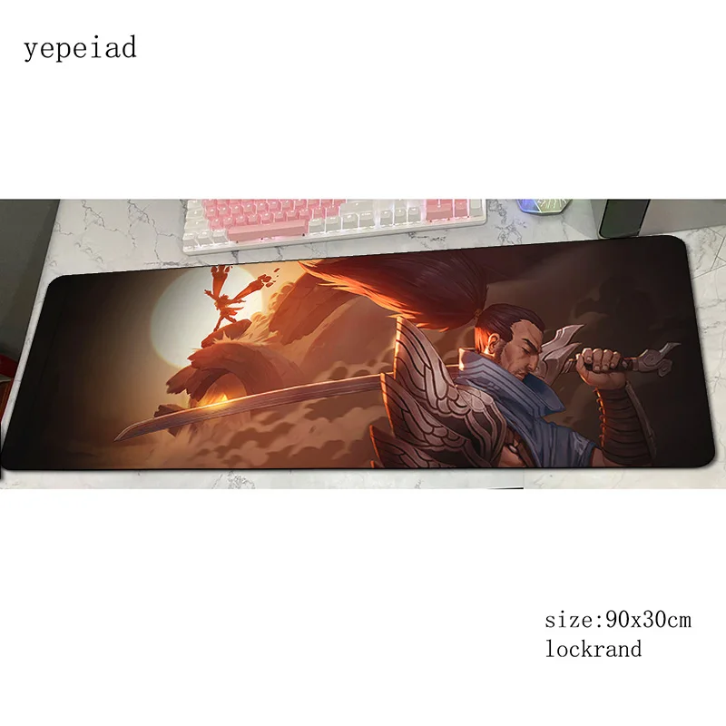 Коврик для мыши yasuo резиновый 90x30 см