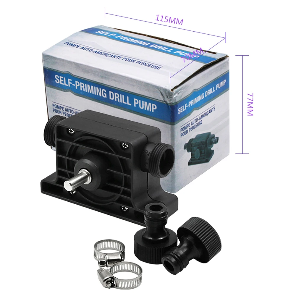 Portable Pump Mini Electric Drill Drives Large Flow The Comes Standard With Two Connectors for drill chucks | Инструменты
