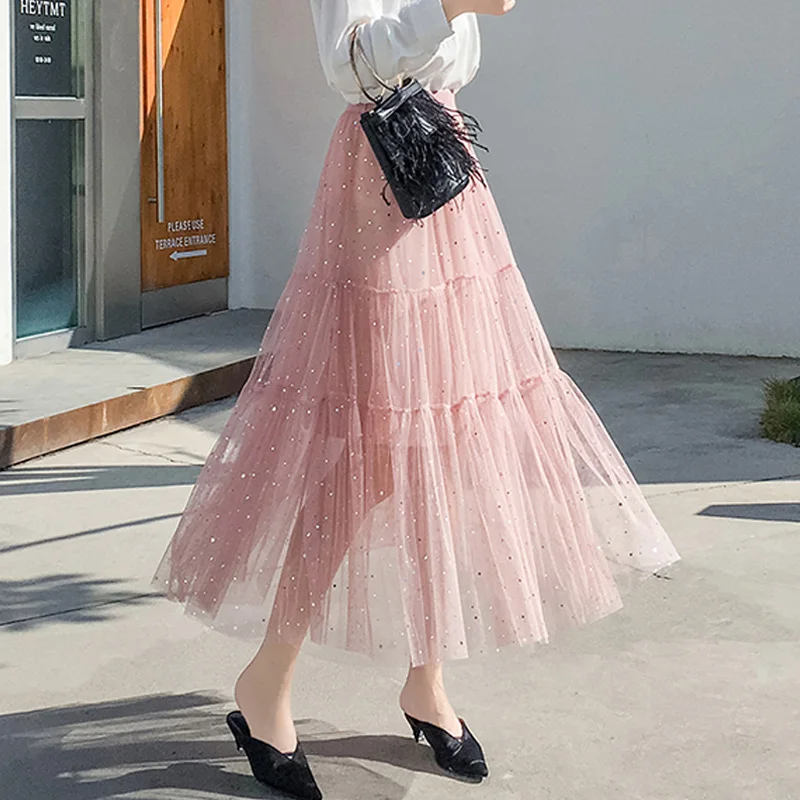 Юбка пачка с блестками в стиле бохо|Женские юбки| |