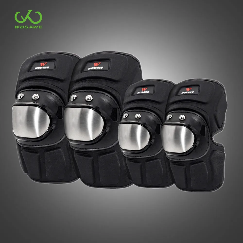 Наколенники WOSAWE мотоциклетные из нержавеющей стали защитное снаряжение защита