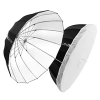godox ub 85w 33 5in 85cm parabolic black white reflective umbrella studio light umbrella with black silver diffuser cover cloth