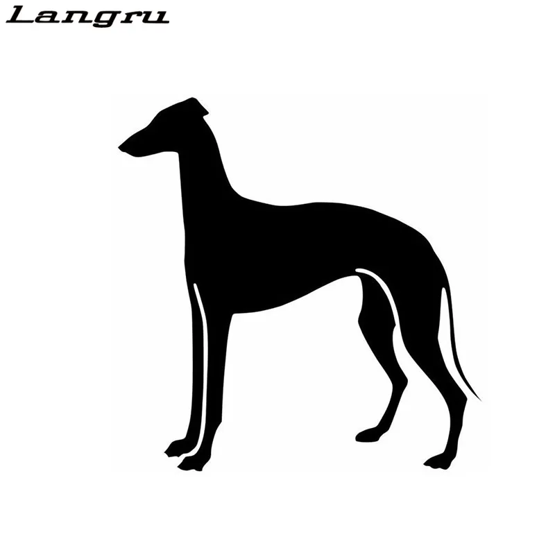 Langru Greyhound украшение для собак модная Наклейка на окно мультяшная наклейка