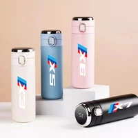 400ml intelligent thermos flask travel sport cup stainless steel vacuum water bottle for bmw x1 x2 x3 x4 x5 x6 x7 x8 logo car