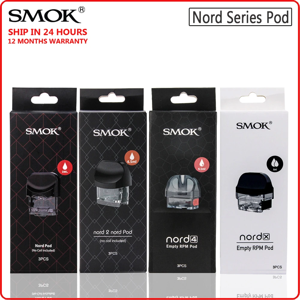 Оригинальный SMOK Nord 2 4 X пустой картридж без катушки электронная сигарета