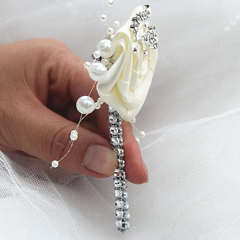 100% Новый слоновой кости жених бутоньерка Лучшие Мужчины цветок Бутоньерка