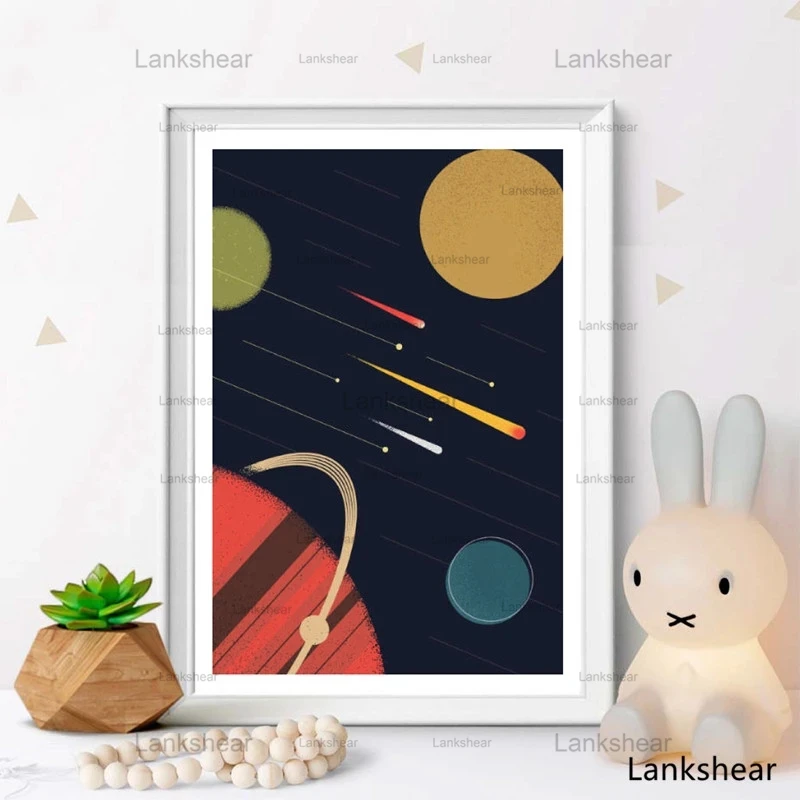 Постер на космическую тематику Wall Art Печать холсте что мне нужно больше места