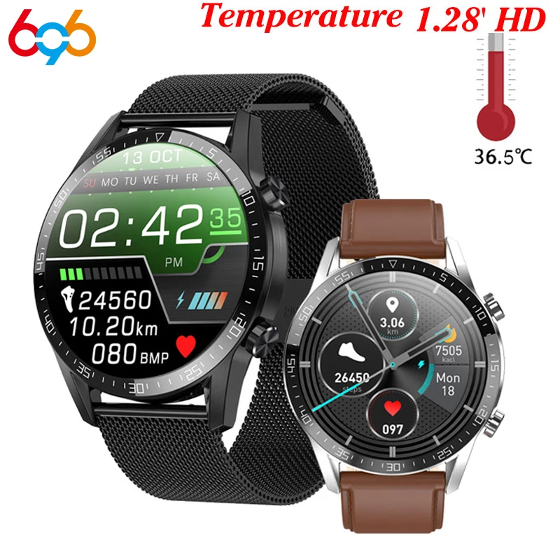 

Смарт-часы T03 мужские, IP68, ЭКГ, ФПГ