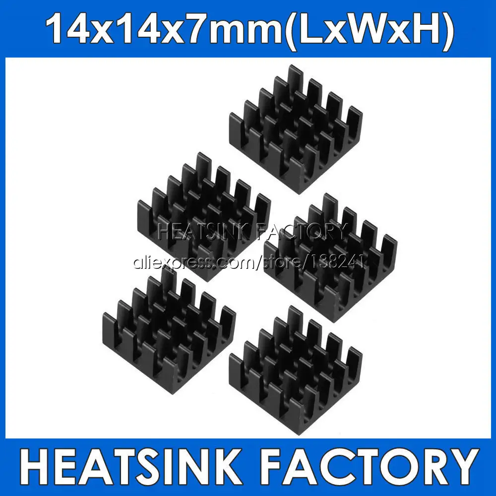 5/10 шт. 14x14x7 мм радиатор «сделай сам» радиатор охлаждающий кулер для чипа электронного 3D-принтера IC MOS теплоотвод