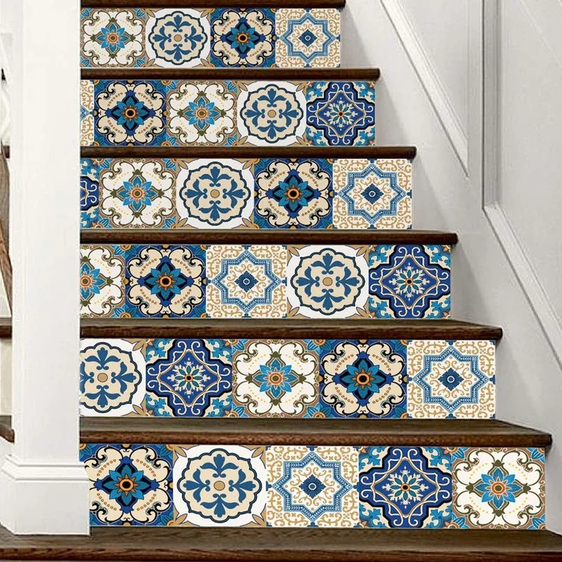 6 шт. набор лестничных наклеек самоклеющиеся наклейки для лестниц ступенчатые