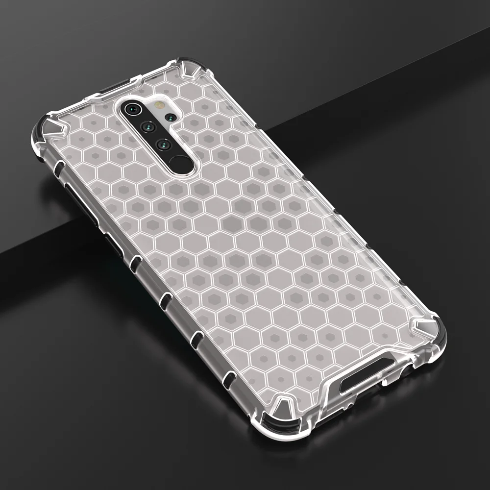 a Сотовый из гибридного материала на основе ТПУ и ПК Броня чехол на Etui Xiaomi Redmi Note 8 Pro противоударный жесткий чехол для телефона прозрачный чехол Xiaomi Redmi Note 8 - Цвет: a