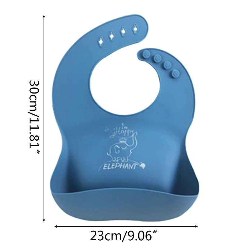 

Baby Food Grade Silicone Waterproof Bibs Newborn Boys Girls Feeding Saliva Towel
