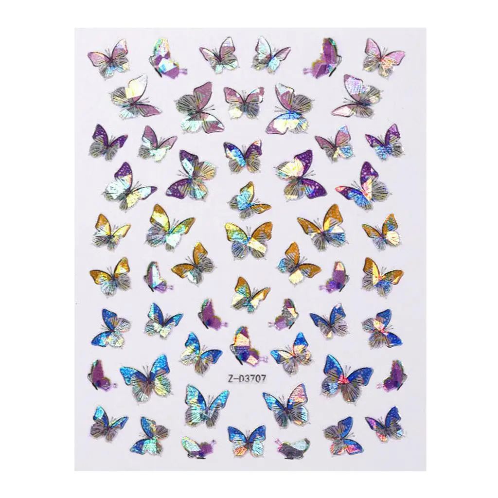 Waterproof Nail Art Stickers Self Adhesive Butterfly | Красота и здоровье