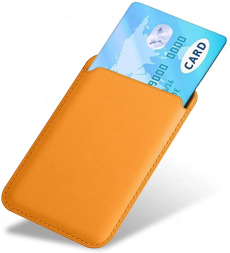 

Magnetic Case Bag For Phone 12 Pro Max Card Bag Magnet Fashion Wallet Card Holder For 12 Mini ProMax Genuine Leather Wallet Bags