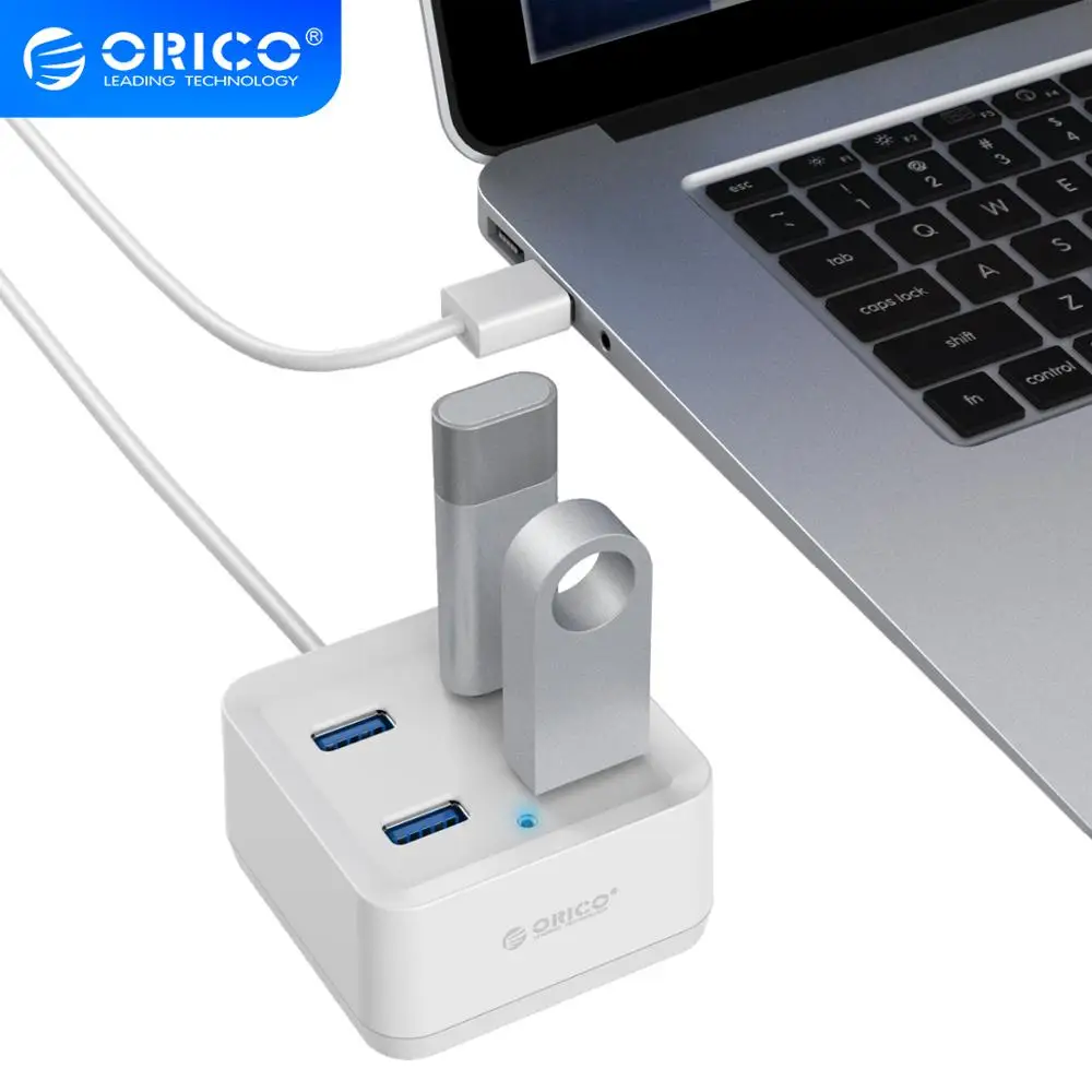 4 портовый концентратор USB 3 0 ORICO с футами кабеля USB/специально для настольного