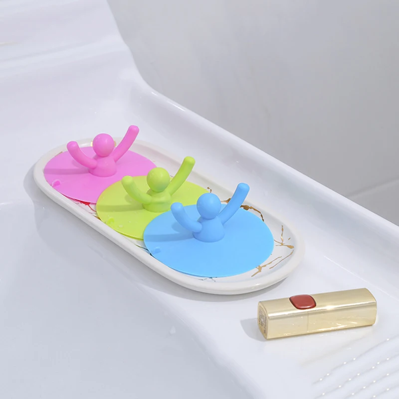 

'The Best' Shower Drain Stopper Plug Cartoon People Silicone Bathtub Cover Hair Catchers for Floor Laundry Kitchen Bathroom 889