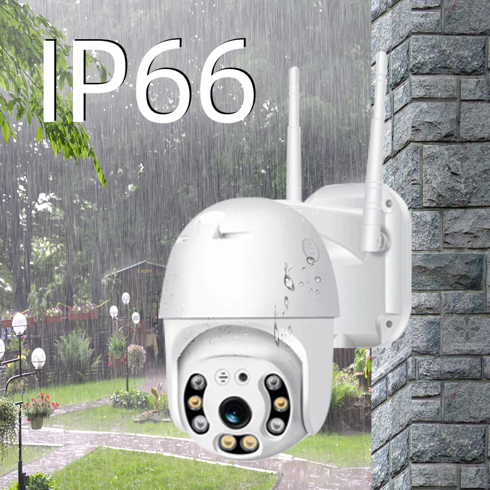

Security Camera WIFI 1080P Outdoor PTZ Speed Dome Wireless IP Camera CCTV Pan Tilt 4XZoom IR Surveillance Motion Alarm