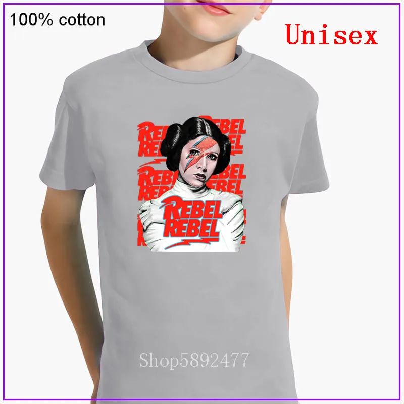 Коллекция 2020 года детская одежда футболка с принтом REBEL PRINCESS LEILA хлопковая