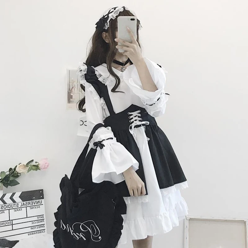 Весенняя одежда новинка 2020 стильное женское платье в японском стиле