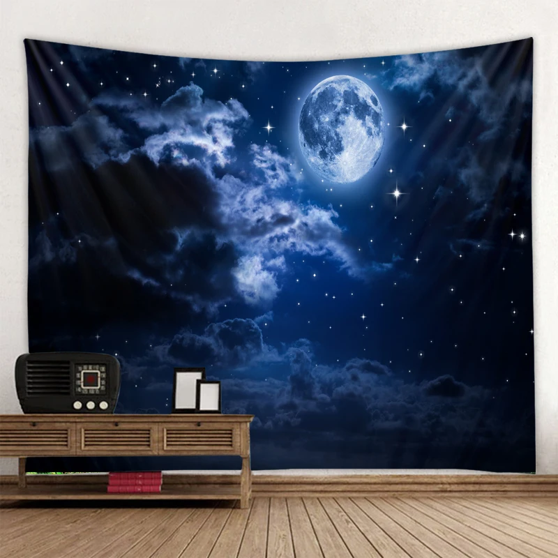 Космическая туманность огромный художественный гобелен печать роспись