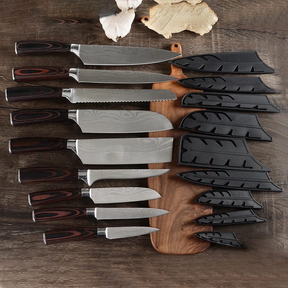 Набор ножей XYj 7cr17 из нержавеющей стали универсальные кухонные предметы для резки