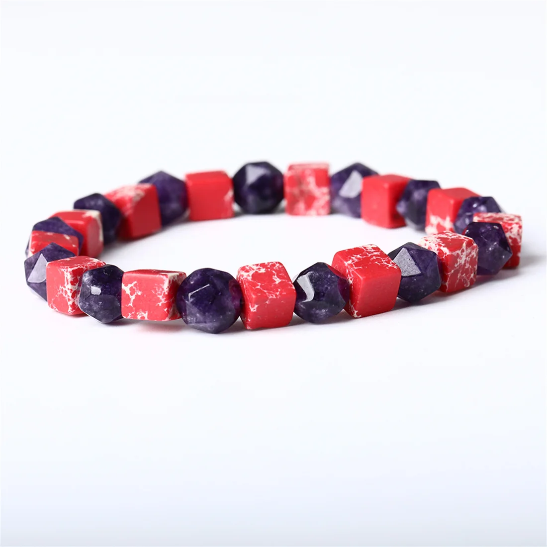 Браслет с аметистом и натуральным камнем для мужчин женщин | Украшения