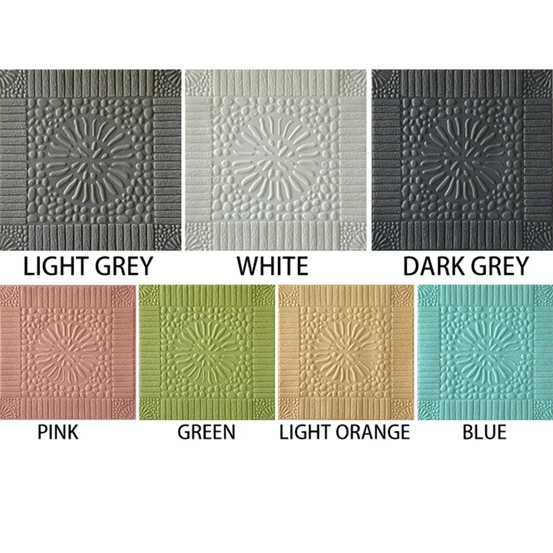 

70 * 70cm PE DIY foam 3D self-adhesive panel wall sticker home decoration embossed brick wall paper