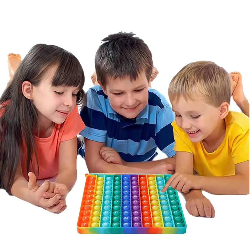 Игрушка Монтессори детская с пузырьками большой размер Математический счетчик