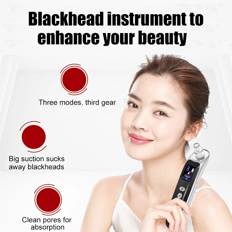 

Electric Facial Nose Pore Vacuum Cleaner Blackhead Acne Remover Skin Care Beauty Tool HJL2019