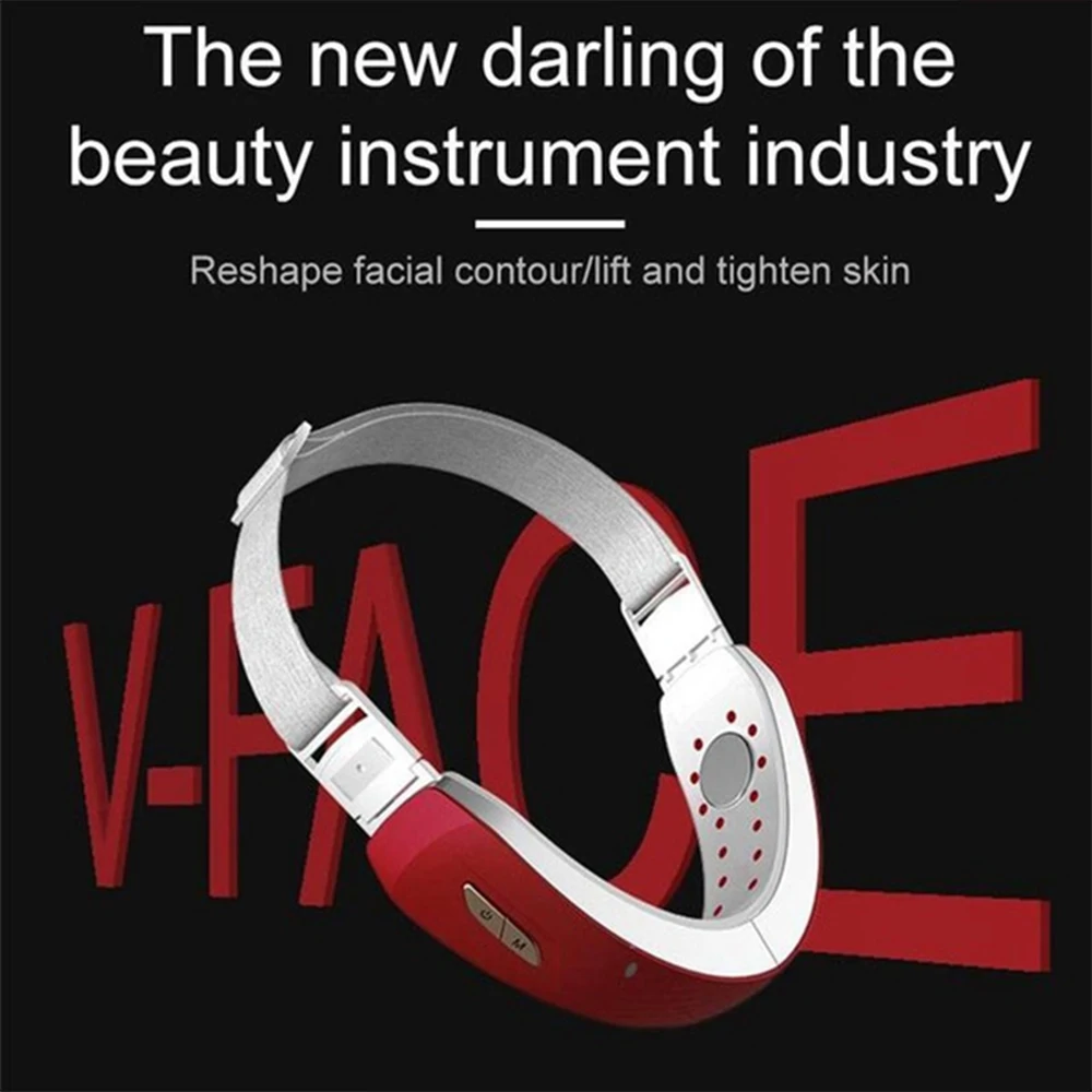 

V-ShapeLED Light Photon Face Therapy Slimming Face Massager Machine Face Care Double Chin Firm Lift Up Removal