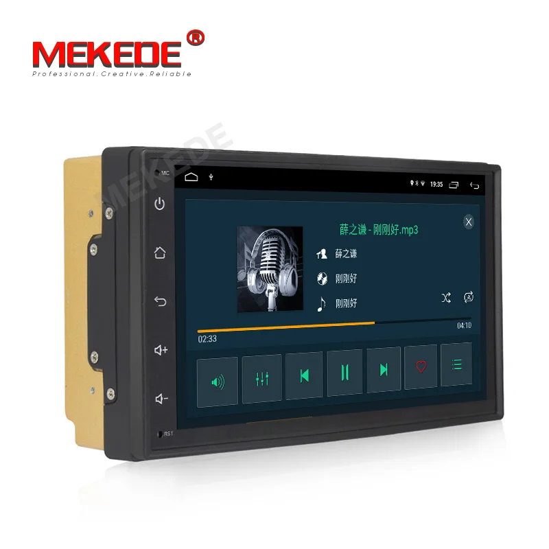 MEKEDE 2Din Android 9,1 2+ 32G RDS Автомагнитола универсальная gps навигация WiFi 1024*600 Авторадио Стерео FM аудио автомобильный dvd-плеер