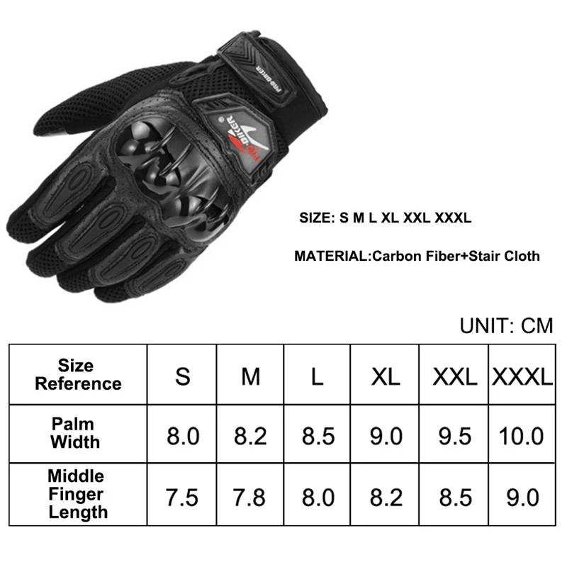 

High Quality Motocycle Gloves Outdoors Sports Protective Gloves Full Finger Microfiber Ventilation Hard Shell Protection