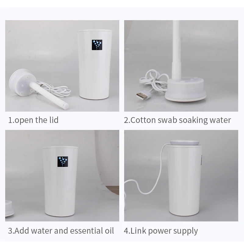 

USB Car Aroma Humidifier Ultrasonic Mist Maker Mini Aroma Essential Oil Diffuser Aromatherapy for Home Office Living Room