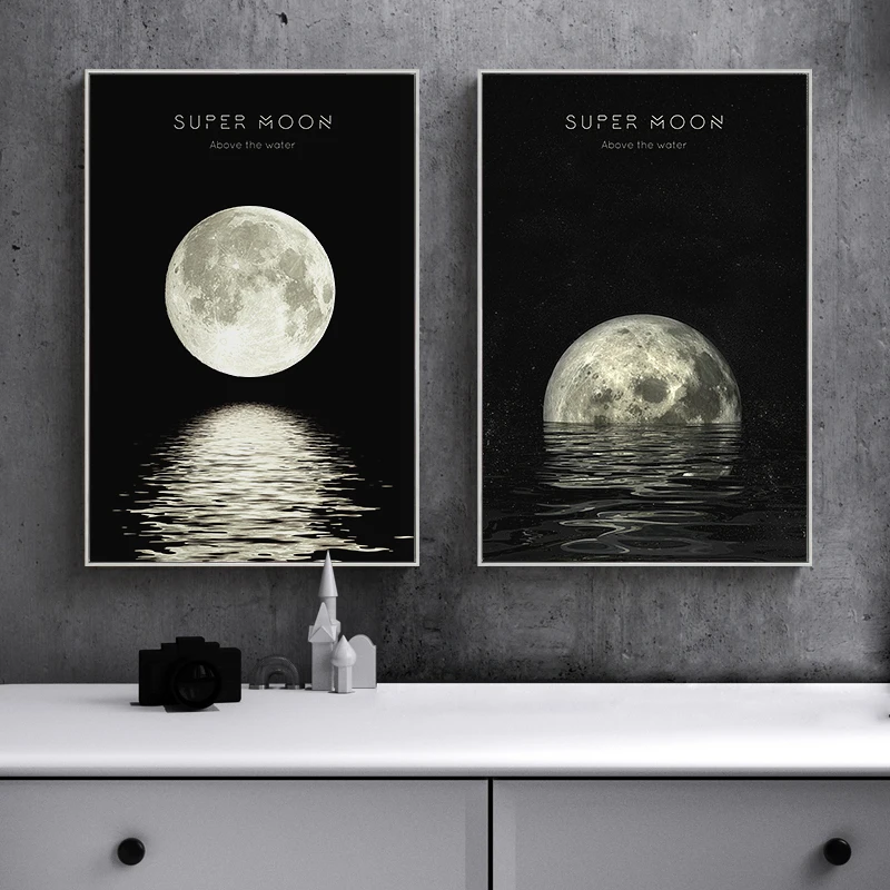 

Minimalist Luna Wall Art Moon Phase Canvas Posters and Prints Abstract Painting Nordic Decoration Pictures Modern Home Decor