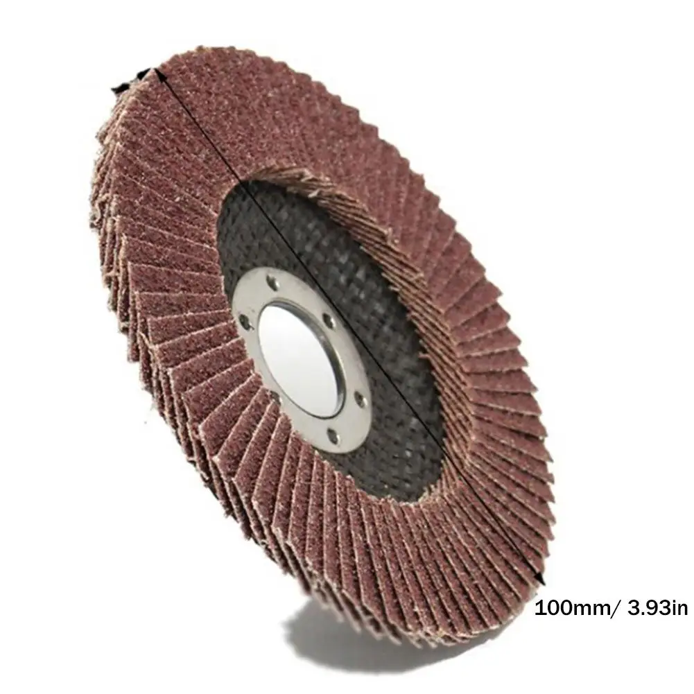 10Pcs 100mm Flap Sanding Discs 40/60/80/120 Grit Grinding Wheels Blades Angle Grinder Disc Wheel Polishing Tools | Дом и сад