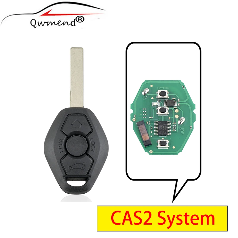 CAS2 System 3 Buttons Smart Car Key for BMW 3/5 Series Car Remote Key Fob ID46/7945 Chip 315/433/868Mhz ASK/FSK