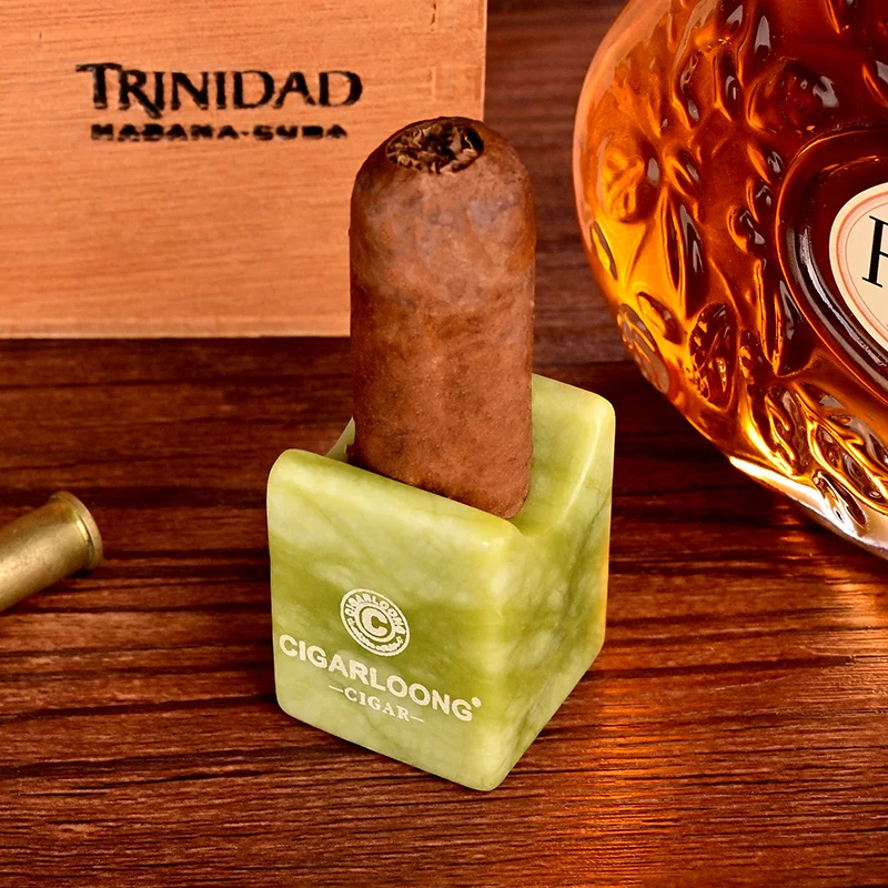 Сигаретная пепельница держатель для сигар Нефритовый портативный