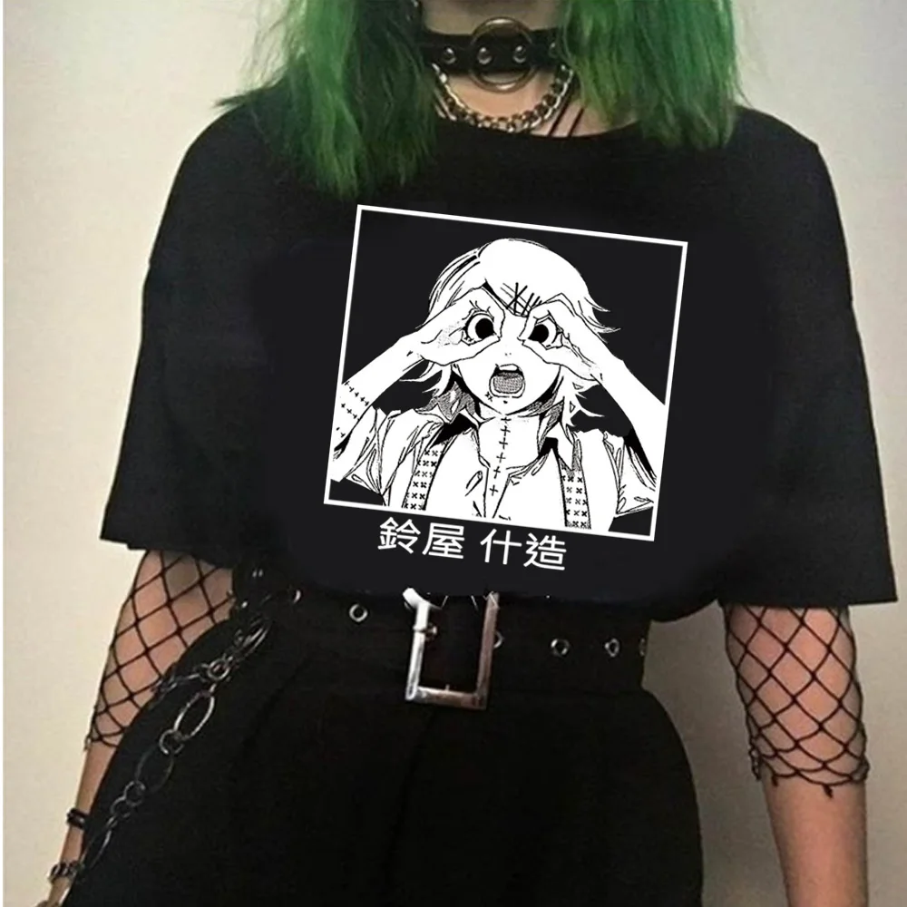 

Anime Tokyo Ghoul Printed Unisex Short Sleeve Cool Hip Hop Streetwear Tops